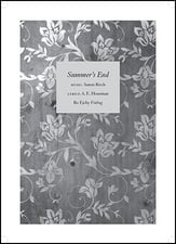 Summer's End SATB choral sheet music cover